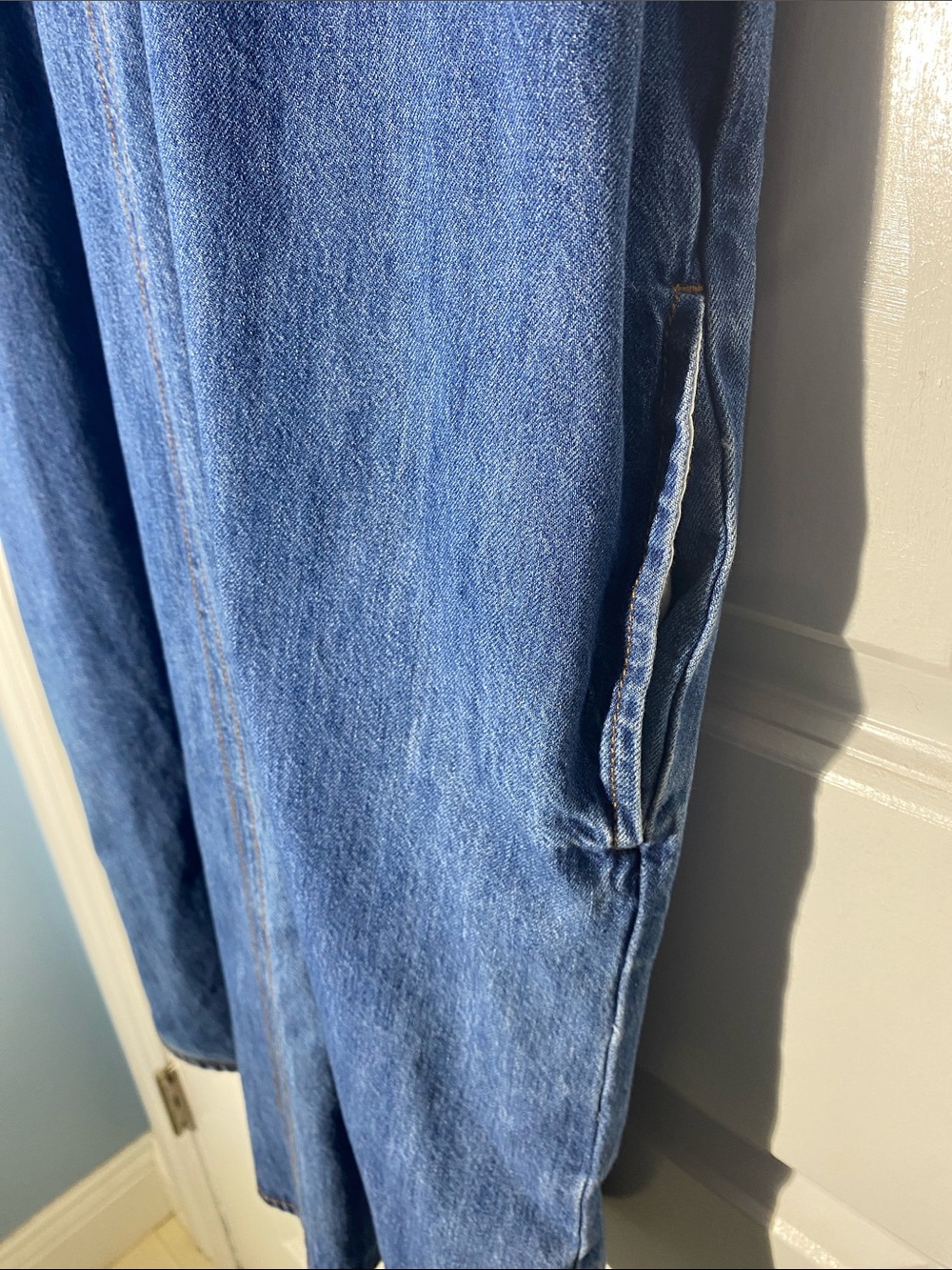 Universal Thread Blue Denim Shirt Dress - Picture 7 of 7
